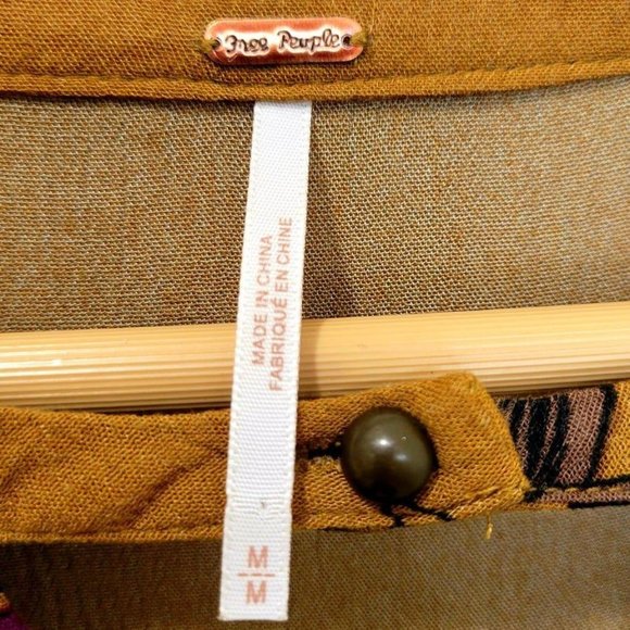 *SOLD* FREE PEOPLE Boho Mini Smock Dress Size M - Picture 9 of 12